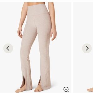 Beyond Yoga Spacedye Make The Cut Split Ankle Pant - color chai - size S